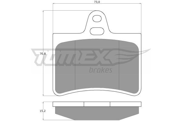 TOMEX BRAKES Bremžu uzliku kompl., Disku bremzes TX 13-33